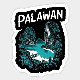 Palawan Island Philippines Sticker